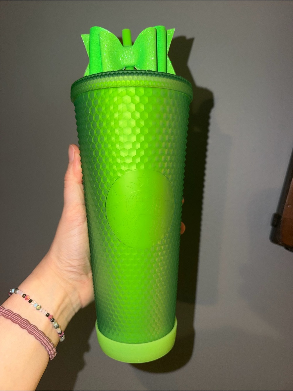 Starbucks Green Walt Disney World Studded Reusable Tumbler